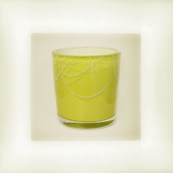 Bougie "Abstract" jaune japon