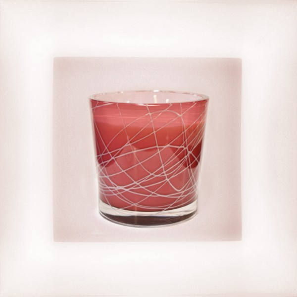 Candle "Abstract" pink
