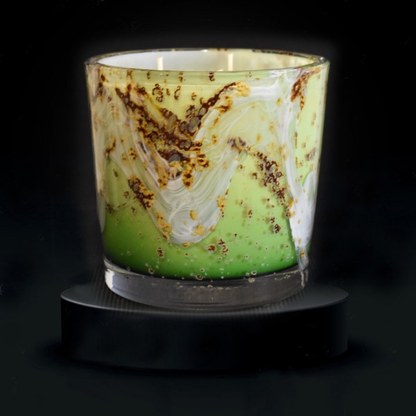 Candle "Millenium" light green