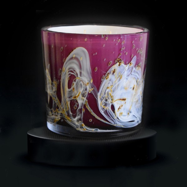 Candle "Millenium" purple