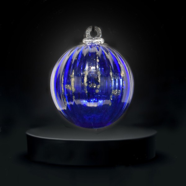 Kerstbal Millenium kobalt...