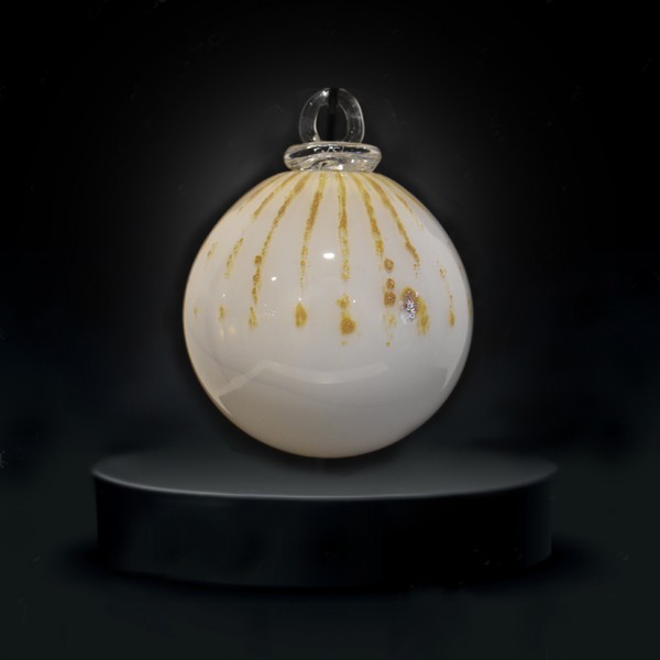 Boule de Noel Millenium blanc