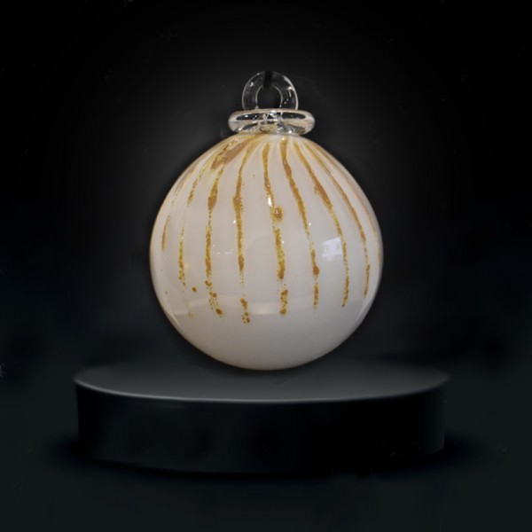 Boule de Noel Millenium blanc