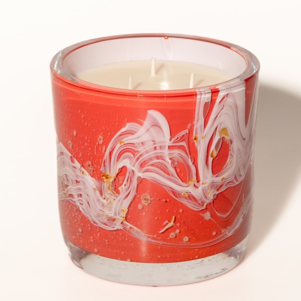 Candle "Millenium" red
