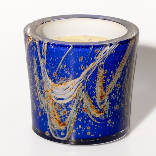 Candle "Millenium" cobaltblue