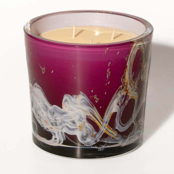 Candle "Millenium" purple