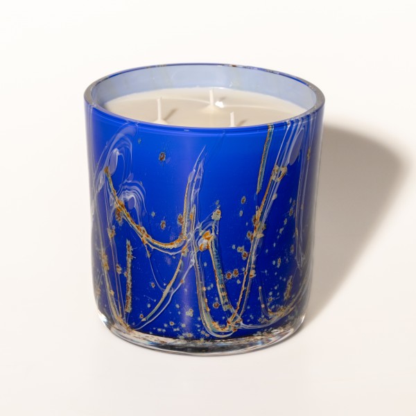 Kaars "Millenium" Kobaltblauw