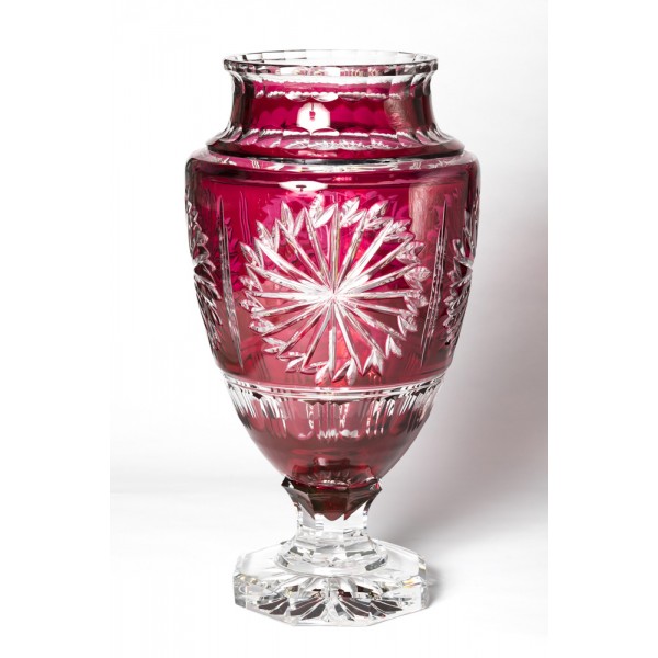 Pink Jupiter Eole cut vase